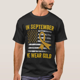 Camiseta En Septiembre Usamos El Awarene Del Cáncer Infanti