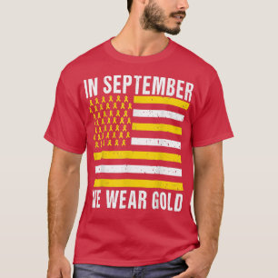Camiseta En Septiembre Usamos El Awarene Del Cáncer Infanti