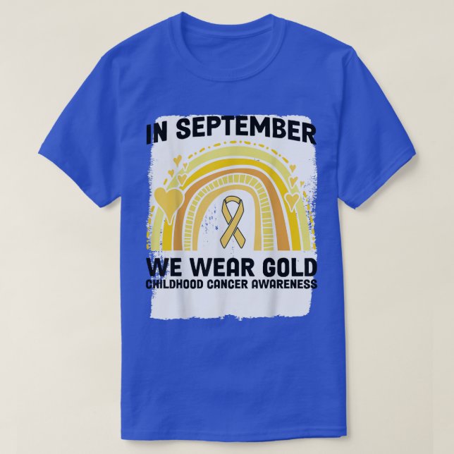 Camiseta En Septiembre Usamos El Awarene Del Cáncer Infanti (Diseño del anverso)