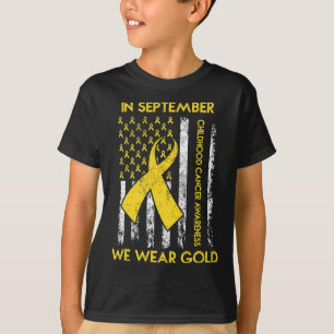 Camiseta En Septiembre Usamos El Awarene Del Cáncer Infanti