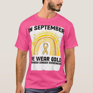 Camiseta En Septiembre Usamos El Awarene Del Cáncer Infanti