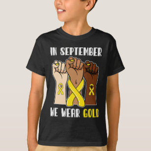 Camiseta En Septiembre Usamos El Awarene Del Cáncer Infanti