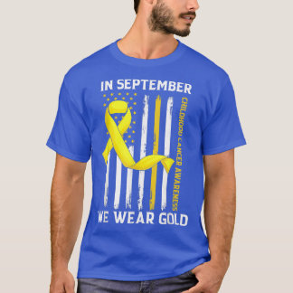 Camiseta En Septiembre Usamos El Awarene Del Cáncer Infanti