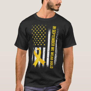 Camiseta En Septiembre Usamos El Awarene Del Cáncer Infanti