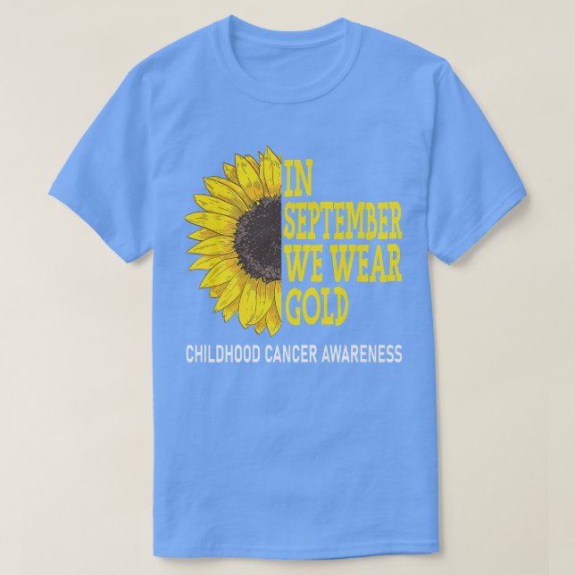 Camiseta En Septiembre Usamos El Awarene Del Cáncer Infanti (Diseño del anverso)