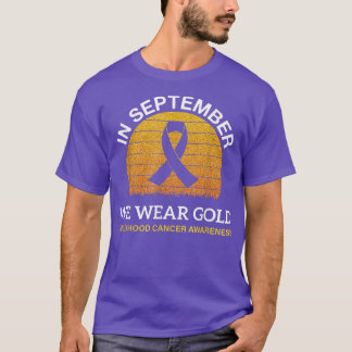 Camiseta En Septiembre Usamos El Awarene Del Cáncer Infanti