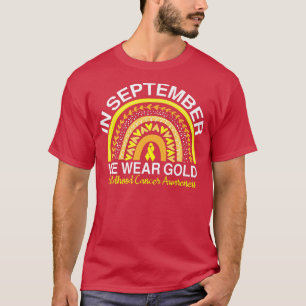 Camiseta En Septiembre Usamos El Awarene Del Cáncer Infanti