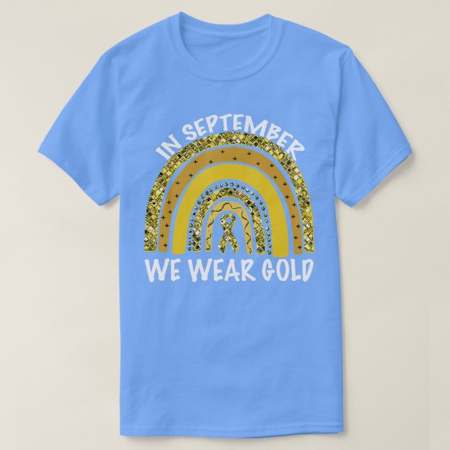 Camiseta En Septiembre Usamos El Awarene Del Cáncer Infanti (Diseño del anverso)