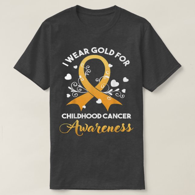 Camiseta En Septiembre Usamos El Awarene Del Cáncer Infanti (Diseño del anverso)