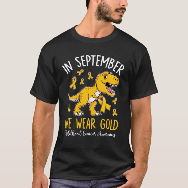 Camiseta En Septiembre Usamos El Awarene Del Cáncer Infanti (Anverso)