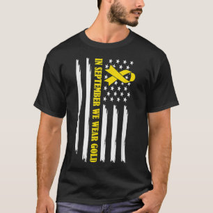 Camiseta En Septiembre Usamos El Awarene Del Cáncer Infanti