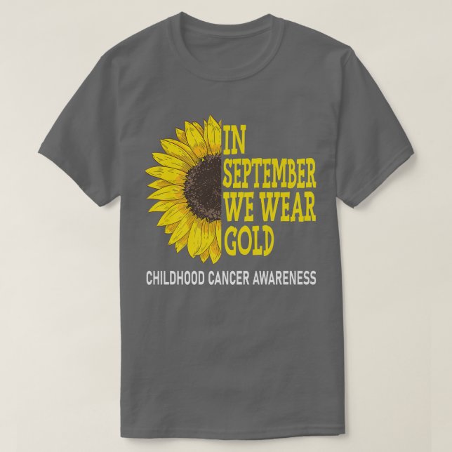 Camiseta En Septiembre Usamos El Awarene Del Cáncer Infanti (Diseño del anverso)