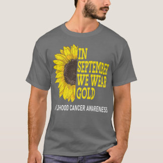 Camiseta En Septiembre Usamos El Awarene Del Cáncer Infanti