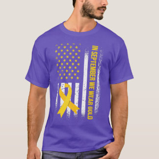 Camiseta En Septiembre Usamos El Awarene Del Cáncer Infanti