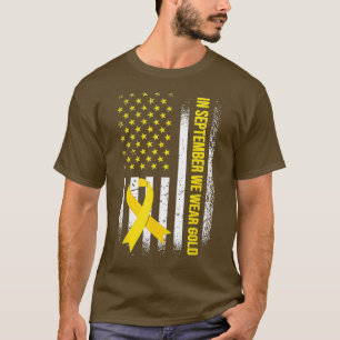 Camiseta En Septiembre Usamos El Awarene Del Cáncer Infanti