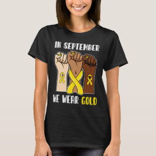 Camiseta En Septiembre Usamos El Awarene Del Cáncer Infanti