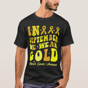 Camiseta En Septiembre Usamos El Awarene Del Cáncer Infanti