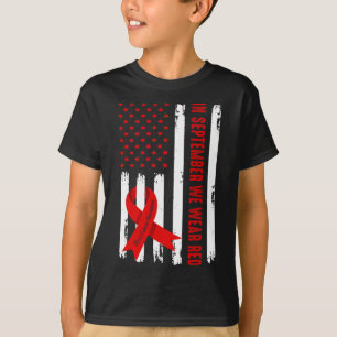 Camiseta En septiembre usamos el rojo para los ánimos del c