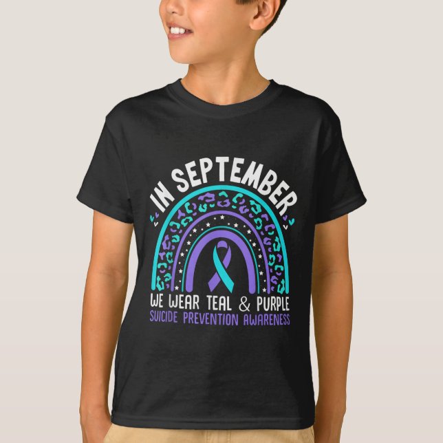 Camiseta En Septiembre, Usamos Un &amp Verde azulado; Un Ar (Anverso)