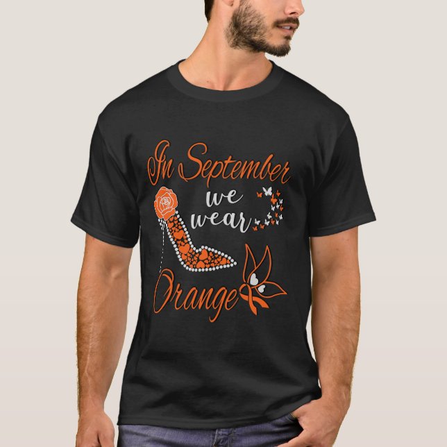 Camiseta En Septiembre Usamos Un Mon De Concienciación Sobr (Anverso)
