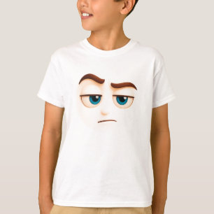 Camiseta ¿En serio? cara de ojos azules sin impresionar gra