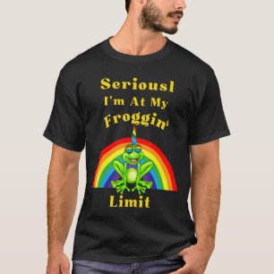 Camiseta En serio, estoy en mis gafas de ropa límite de ran