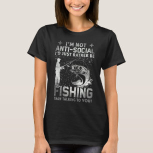 Camiseta ¡En serio! No estoy en contra de lo social, prefie