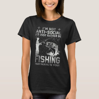 Camiseta ¡En serio! No estoy en contra de lo social, prefie