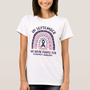 Camiseta En setiembre usamos la conciencia del Alzheimer pú