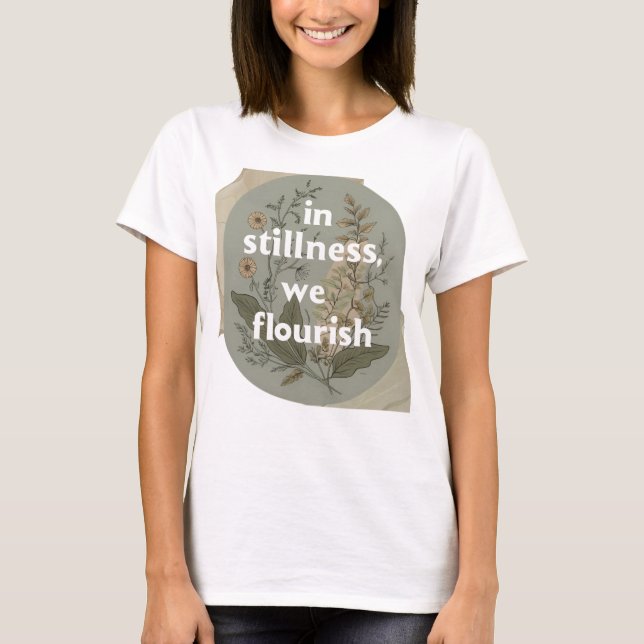 Camiseta en stinless florecemos 3 (Anverso)