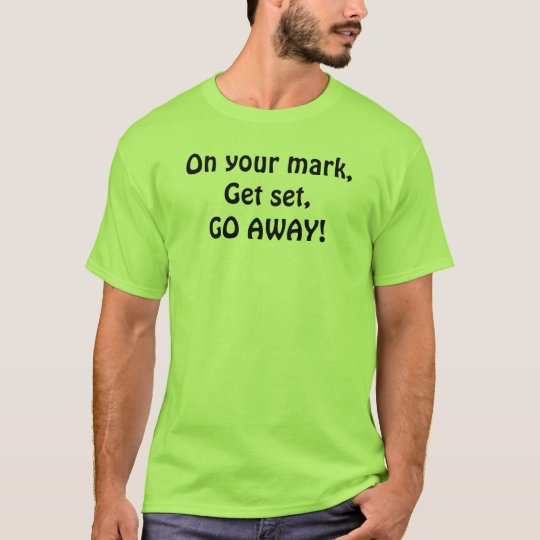 Camiseta ¡En su marca, consiga el sistema, SALEN!