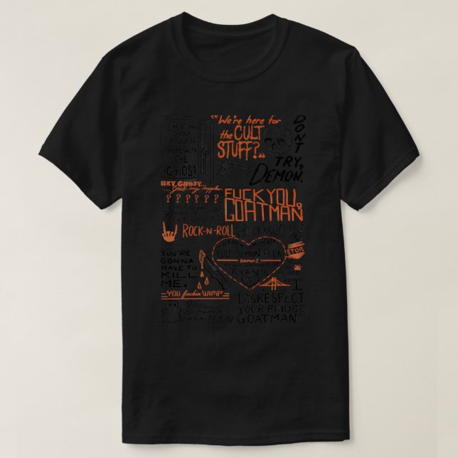 Camiseta En su puente Goatman (Diseño del anverso)