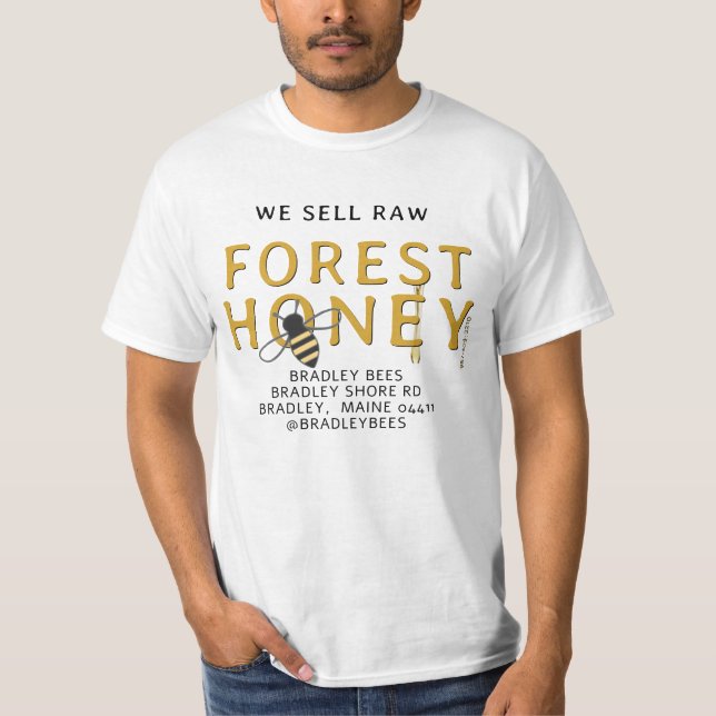 CAMISETA EN T DE APIARY DE BEEKEEPER FOREST HONEY  (Anverso)