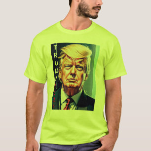 CAMISETA EN T DE DONALD TRUMP 2024 - VERDE SEGURID