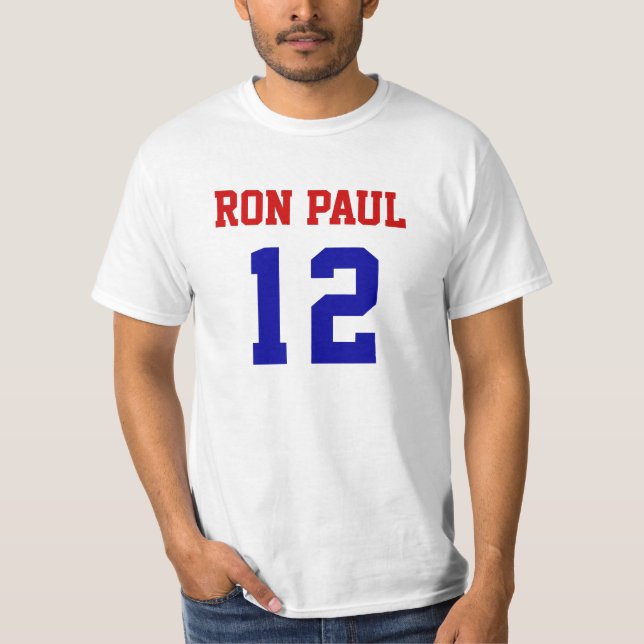 CAMISETA EN T DE VALOR RON PAUL 12 (Anverso)