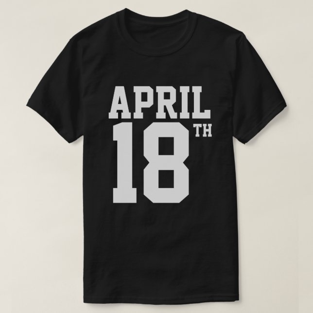 CAMISETA EN T DEL 18 DE ABRIL (Diseño del anverso)