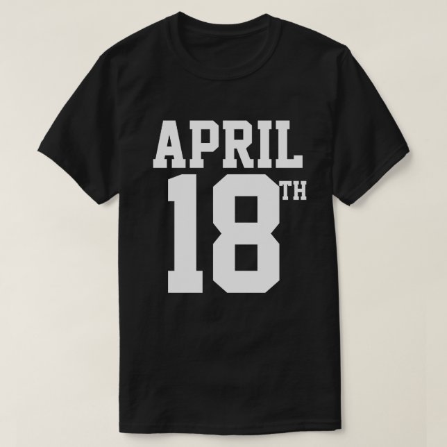 CAMISETA EN T DEL 18 DE ABRIL (Diseño del anverso)