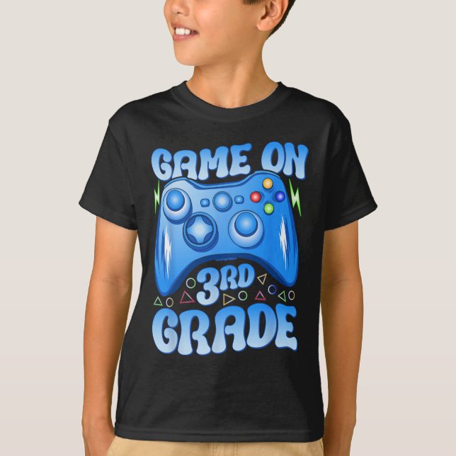 Camiseta En tercer grado de vuelta al colegio videojuegos n (Anverso)