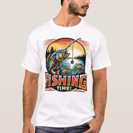Camiseta en tiempo de pesca