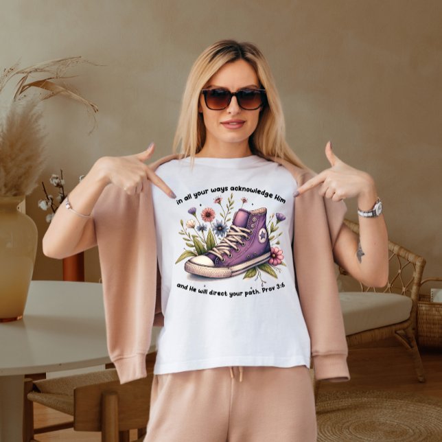 Camiseta En todos tus caminos reconócelo  (Subido por el creador)