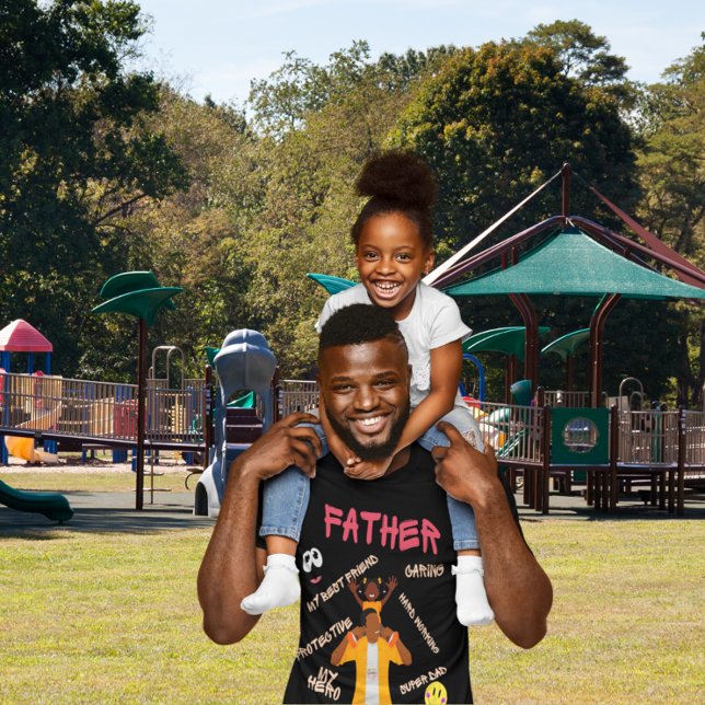 Camiseta En tus hombros, mi héroe de papá (Subido por el creador)