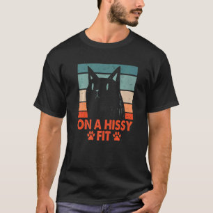 Camiseta En un ataque de mal humor Gato divertido Amante de