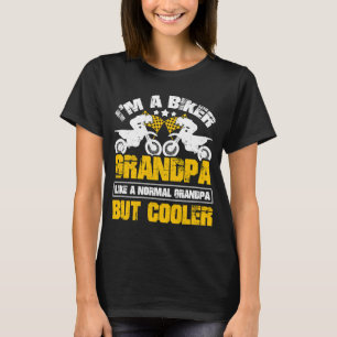 Camiseta En un biker Abuelo como un abuelo normal pero geni