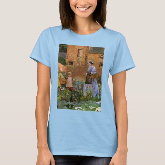 Camiseta En un jardín de Cookham por George John Pinwell (Anverso)