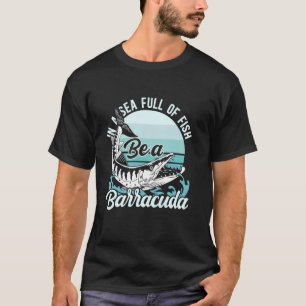 Camiseta En Un Mar Lleno De Pescado, Pescar Deportivo En Ba