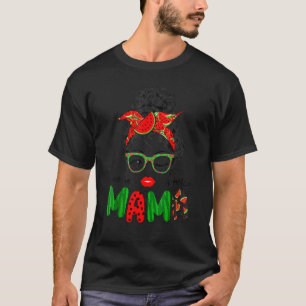 Camiseta En Un Melón Mama Messy Bun Watermelón Summer