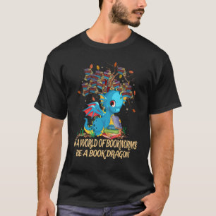 Camiseta En Un Mundo De Lombardos, Leer Un Libro De Dragón