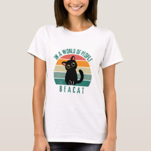 Camiseta En un mundo de personas, sé un gato