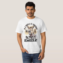 Camiseta En un mundo de Unicornios, sé demócrata demócrata 