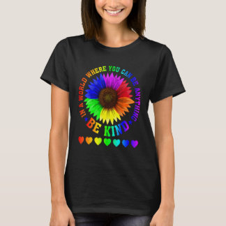 Camiseta En Un Mundo Donde Puedes Ser Algo Amable Lgbt